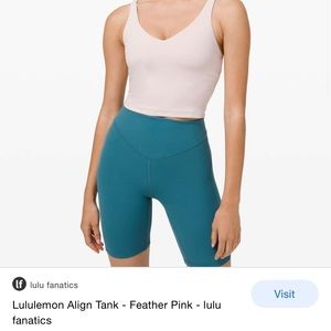 LULULEMON FEATHER PINK ALIGN TANK